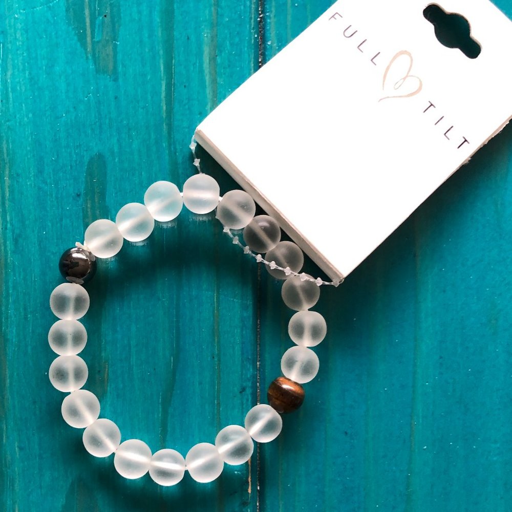 FULL TILT Beaded Stretch Bracelet - New